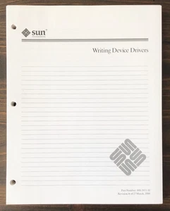 Sun Microsystems - Manual del controlador del dispositivo de escritura (1990) - Imagen 1 de 9