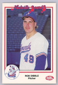 1988 Nashville Sounds Hills Rob Dibble Minor League Card Cincinnati Reds - Picture 1 of 2