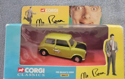 Corgi 1/43 Scale Diecast 04419 - Mr Bean's Mini Alloy Wheels - Green MIB NEW - Image 1 of 4