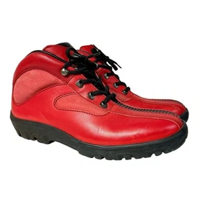 BALLY Exedo Stiefel St. James Vintage Schnürstiefelette Leder Rot 8 - Bild 1 von 13