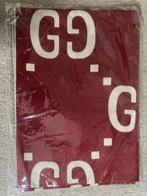 Bufanda de seda de lana jacquard GG Gucci Foto 1 de 4