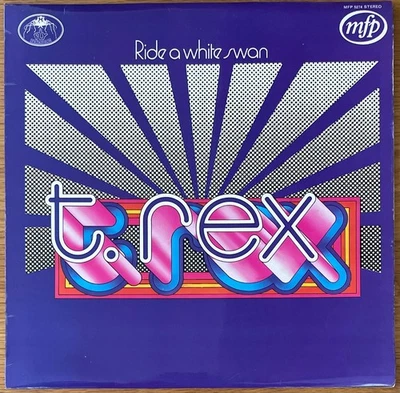 T. REX - RIDE A WHITE SWAN The Best Of 1972 UK Marc Bolan LP EX - Image 1 of 4