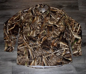 Drake Button Up Camouflage Hemd Realtree Max-5 belüftet Herren Large Langarm - Bild 1 von 3