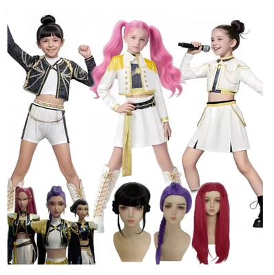 Niñas K-Pop Zoey Rumi Mira Disfraz Niños Cazador de Demonios Juegos con disfraces Halloween Foto 1 de 4