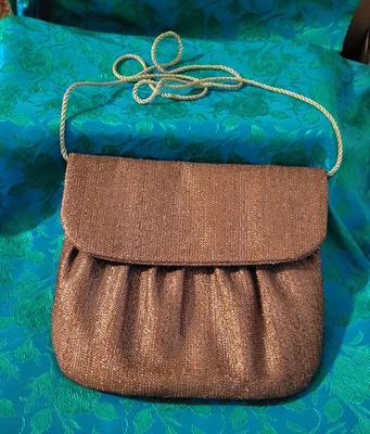 Cartera vintage de tela metálica de Gwen Jackson Foto 1 de 4