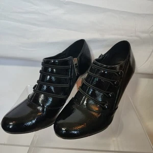Botas Lotus Botines/Zapatos Mujer Tacones Negros 5 38 Estilo Victoriano Negro Charol - Imagen 1 de 13