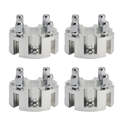 Golf Carts Wheel Spacers Kit With Lug Nuts 2 Inch Silver For Yamaha Club Car - Image 1 of 4