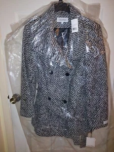 NWT Calvin Klein grey women's COAT, size L, Price Cut $42.50  (MSRP$275) - Picture 1 of 9