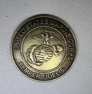 Juguete del Cuerpo de Marines de los Estados Unidos para Tots tren fuente moneda ficha 25 mm - Imagen 1 de 2
