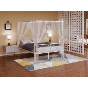 GEQCWHI Glendale Queen Size Bed Frame with Modern Designed Headboard and... - Picture 1 of 7