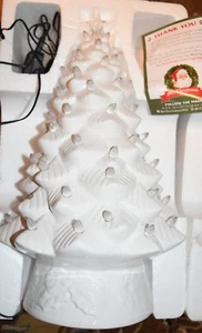 Mr. Christmas 16" Animated Ceramic Nostalgic Tree White NEW - Picture 1 of 3