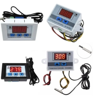 12V/24V/220V Digital LED Temperature Controller Thermostat Control Switch Probe - Image 1 of 2