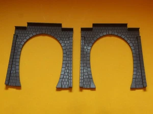 Tunnel - Portale 1 binario per plastico ferroviario pezzi 2 scala N 1:160- Krea - Imagen 1 de 1