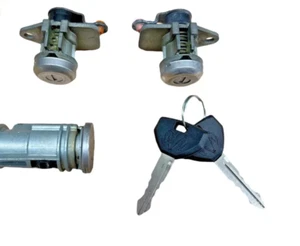 02-07 DODGE RAM 1500 IGNITION FL FR DOOR LOCK CYLINDER SET MATCHED - Bild 1 von 6