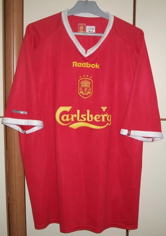 Liverpool 2001-2003 Champions League Home Football Shirt jersey reebok sz 50/52 Cover