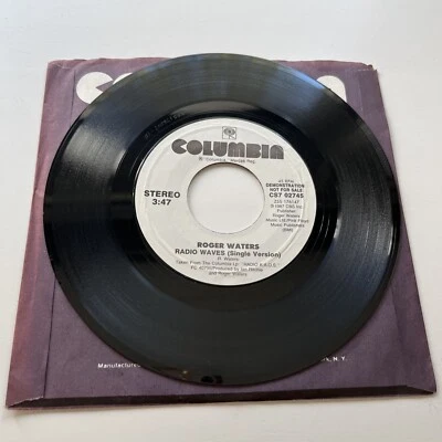 ROGER WATERS /  PINK FLOYD WHITE LABEL PROMO 45 Single Near Mint 1987 - Image 1 of 4