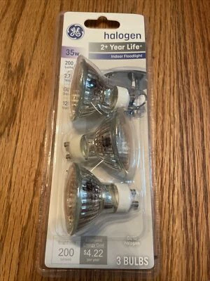 GE Floodlight Bulbs 61142 35-watt 200-Lumen MR16 with GU10 Base 3-Pack - Image 1 of 2