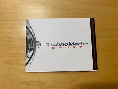 TECHNOMARINE - Garanzia (Ha Data) + Istruzioni Per L'Uso - Spagnolo E Inglese - Immagine 1 di 3