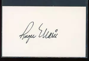 Roger Maris Autographed 3x5 Index Card JSA LOA Auto Signed Full Letter - Picture 1 of 3