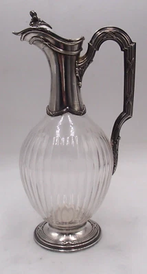 MUY BONITO PLATA MACIZA POINCON MINERVA LOUIS XV ETLE Y VIDRIO Foto 1 de 4