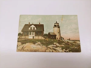 White Head, ME-Maine, White Head Light House Vintage Antique Postcard - Picture 1 of 2