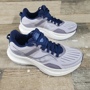 Saucony Tempus Women's Shoes Sz 5.5 Athletic Running Gray Blue Lace-Up Sneakers - Picture 1 of 13
