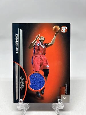 ELTON BRAND 2005-06 TOPPS PRISTINE #141 GAME USED JERSEY 446/500 CLIPPERS - Image 1 of 2