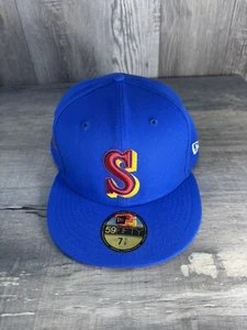 Seattle Mariners 30th Anniversary Mens SZ 7 7/8 Blue/Red UV New Era 59FIFTY Cap - Picture 1 of 6