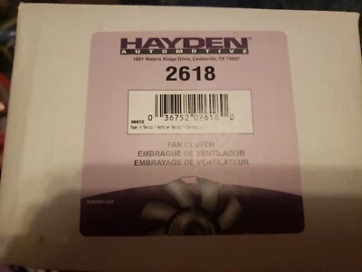 Embrague ventilador motor Hayden 2618 Foto 1 de 2