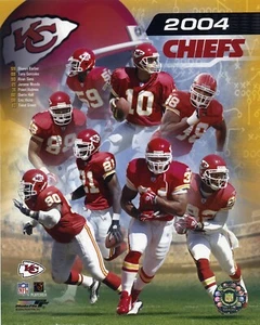 Kansas City Chiefs 2004 Photo File 8x10 Composite Photo (Green / Gonzalez) - Picture 1 of 1