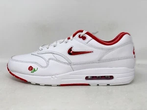 Nike Air Max 1 ID By You 'Jeweled Rose' White Sneakers, Size 12 BNIB FJ8893-900 - Picture 1 of 8
