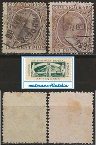 ESPAÑA 1889-1901. EDIFIL 219. ALFONSO XIII. TIPO PELÓN "COMUNICACIONES". USADOS. - Imagen 1 de 1