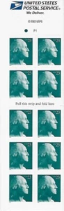 Folleto de 10 sellos de Scott 3618c de George Washington de EE. UU. 23c - Imagen 1 de 1