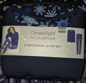 ClimateRight by Cuddl Duds Women’s 2-piece Base Layer Top and Legging Set Sz XL - Picture 1 of 1