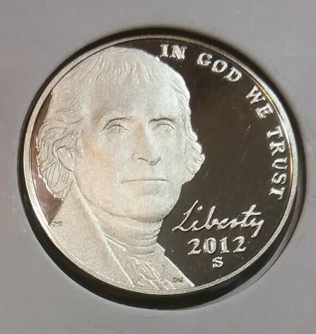 2012 Jefferson Nickel  S - Proof Cover