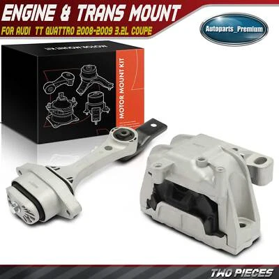 2Pcs Engine Motor & Transmission Mount for Audi  TT Quattro 2008-2009 3.2L Coupe - Image 1 of 4