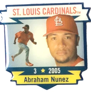 MLB St. Louis Cardinals 2005 "Abraham Nunez" 1.5" Lapel Pin - Picture 1 of 2