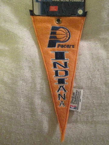 2004 Winning Streak Indiana Pacers NBA Wool Blend Basketball Pennant Cover