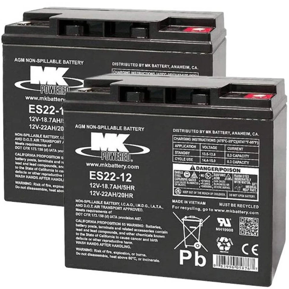 22Ah Battery Replacement for Powerstart PS1224 7202-0020 - Image 1 of 1