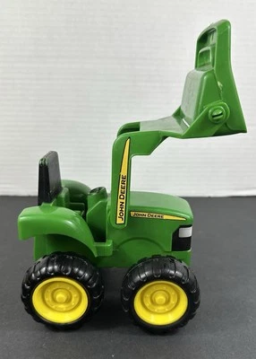 John Deere Sandbox Toy Front Loader Truck Tractor Green Plastic 35874 Tomy Toy - Image 1 of 4
