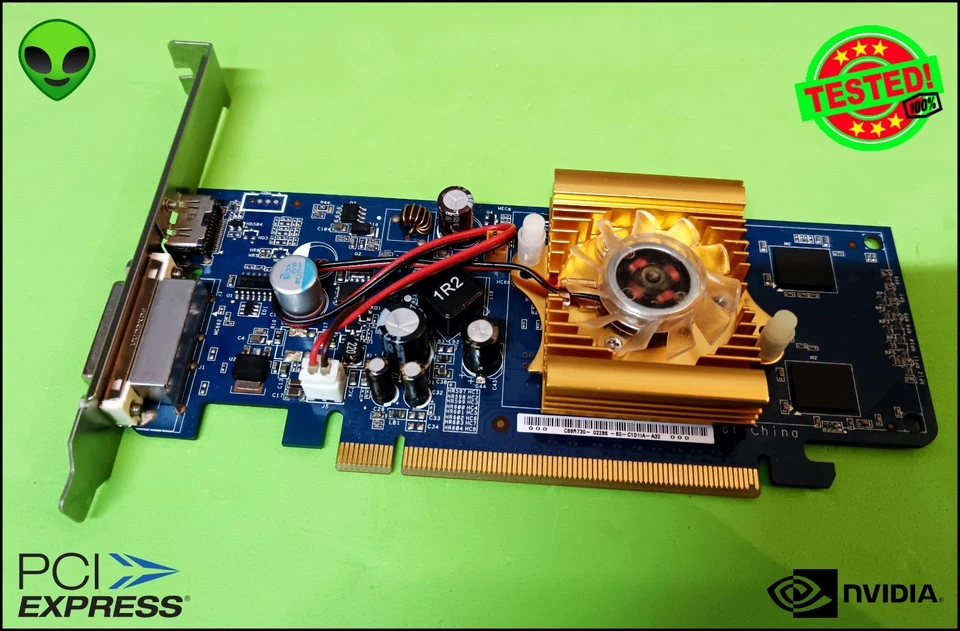 NVIDIA GEFORCE 9300 GE 256 MB DDR2 SCHEDA VIDEO PCI EXPRESS 466851-001 - Immagine 1 di 3