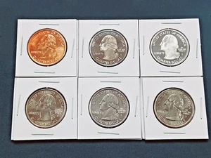 2006 Nevada State Quarters Set! 6 Different coins! 1 90% silver!!   L78 - Picture 1 of 3