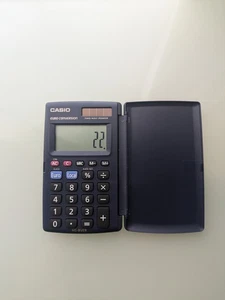 Casio HS-8VER Euro Conversion Calculator - Solar & Battery - Pocket Size 360 - Picture 1 of 8