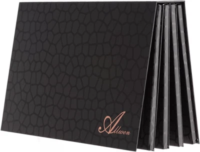 Caja de almacenamiento de paleta de maquillaje vacía magnética en forma de libro de 4 capas (negra) Foto 1 de 4