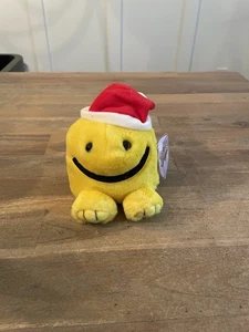 RARO 1994 Swibco Puffkins FELICE peluche giallo faccina sorridente Natale - Foto 1 di 6
