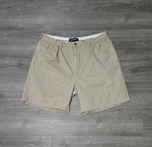 VTG Polo Ralph Lauren Chino Shorts Men 40 Khaki Pleated The Classic Golf Preppy - Picture 1 of 11