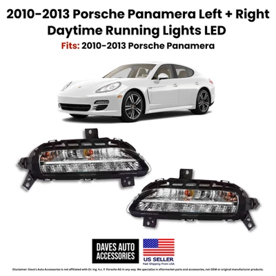 Luces de circulación diurna izquierda derecha Porsche Panamera LED DRL 2010-2013 Foto 1 de 4