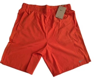 New Nike Dri-FIT Challenger Big Boy Kids Orange Sports Training Shorts XLarge  - Picture 1 of 10