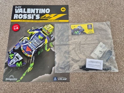 1/4 DEAGOSTINI BUILD THE YAMAHA YZR-M1 VALENTINO ROSSI BIKE PART ISSUE #41 - Image 1 of 3