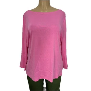 The Talbots Tee Bubble Gum 3/4 Sleeve T Shirt Women’s Size XL Casual Cotton Tops - Imagen 1 de 13